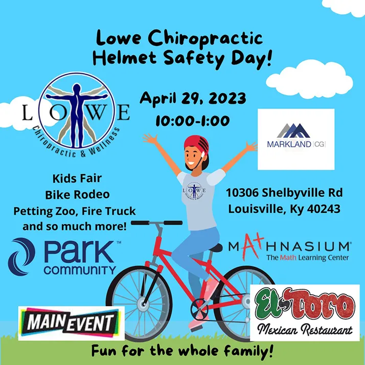 Chiropractic Louisville KY Helmet Safety Day 2023